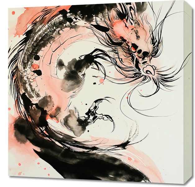 Obraz 60x60cm Smocza Furia zdjęcie 1