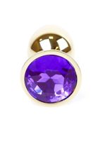biżuteria analna ze stali mylove toys fioletowa diament 7 cm