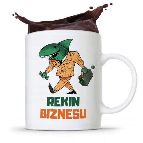 Dla Prezesa Viceprezesa Kubek Rekin Biznesu Z Nadrukiem Ze Zdjęciem na Arena.pl