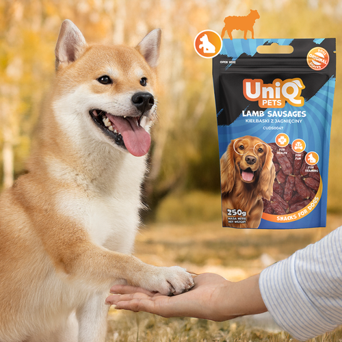 Przysmaki dla psa smaczki kiełbaski z jagnięciny WOOFERS 250g UNIQ PETS na Arena.pl