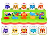 Wyskakujące Zwierzątka Interaktywna Zabawka Ćwiczenie Rączek Motoryka