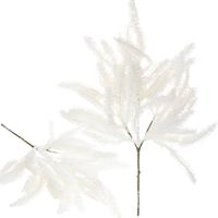 Gałązka Ozdobna Biała Ośnieżona Gęsta Święta Wianki Stroiki