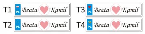 TABLICA ŚLUBNA dekoracyjna rejestracyjn na ślub IMION DATA TWÓJ NAPIS na Arena.pl
