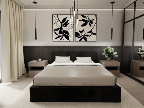 ŁÓŻKO TAPICEROWANE DO SYPIALNI 140x200 ŁÓŻKO PODWÓJNE Z POJEMNIKIEM CZARNE na Arena.pl