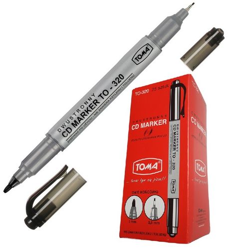 CD MARKER DWUSTRONNY TO-320 TOMA CZARNY 5901133320315 na Arena.pl