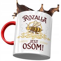 Kubek Czerwony Dla Rozalii Koleżanki Prezent Z Nadrukiem Ze Zdjęciem