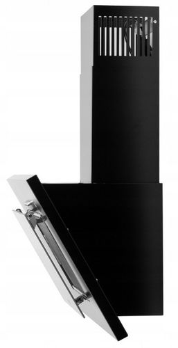 OKAP Kuchenny MAAN VERTICAL 60cm Czarny ŚCIENNY SZKŁO LED CICHY LUX na Arena.pl