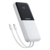 powerbank baseus lipow 10000mah 22,5w z dwoma wbudowanymi kablami (z