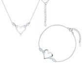 RODOWANY KOMPLET CELEBRYTKA SERCE NIESKOŃCZONOŚĆ