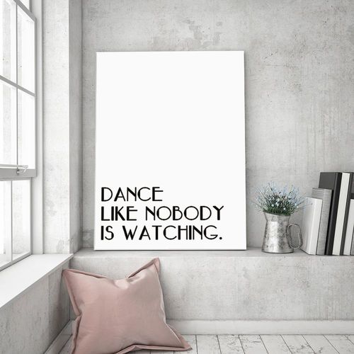 Obraz na płótnie – Canvas, typografia dance 40x60 na Arena.pl