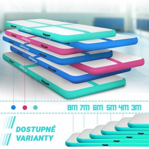 Dmuchana mata Physionics Airtrack, 3 m, zielona na Arena.pl