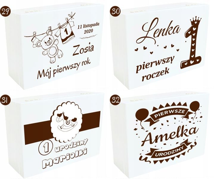 Pudełko Wspomnień Prezent Chrzest Roczek Urodziny zdjęcie 14