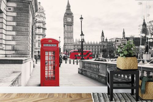Fototapeta Londyn Czarno-Biała Flizelina 416x290 na Arena.pl