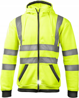 Bluza odblaskowa z kapturem BRIXTON FLASH żółta BF014 r. XL