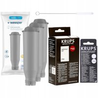 2 x ZESTAW do ekspres Krups: Odkamieniacz F054 Tabletki XS3000 3x Filtr Wes