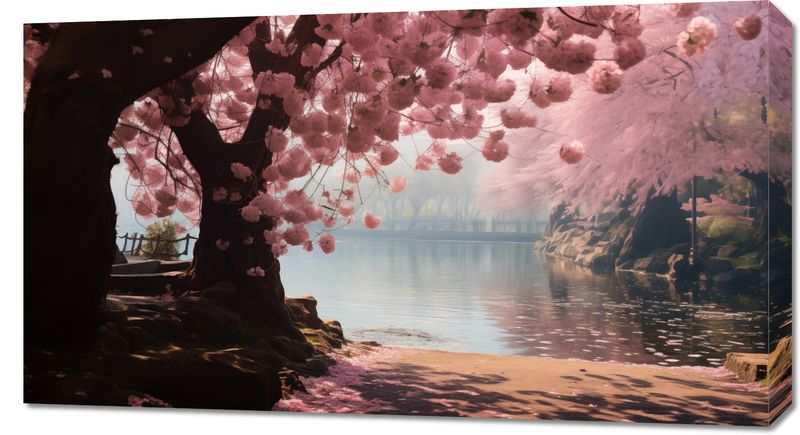 Obraz 90x50cm Spokój Sakury zdjęcie 1