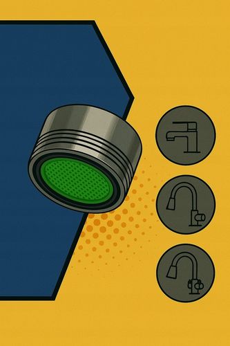 PRZEDŁUŻACZ KRANU KUCHENNEGO AERATOR PERLATOR 3 FUNKCJE 360° CZARNY LOFT 2s na Arena.pl