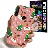 ETUI CASE DO HUAWEI P30 LITE - ŚWIĄTECZNE WZORY NA ŚWIĘTA RENIFER CHOINKA