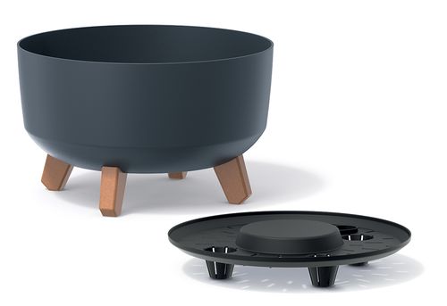 Doniczka na nóżkach GRACIA LOW DGRL400L | Ziemisty zielony na Arena.pl