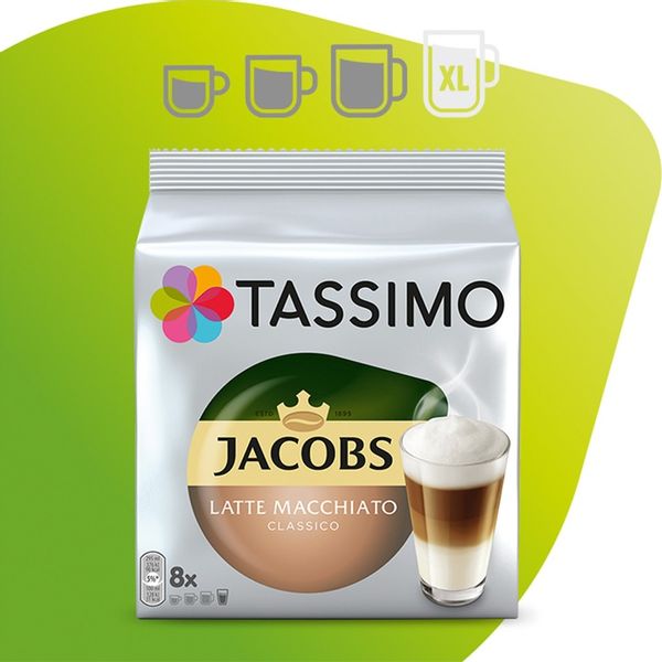 Kapsułki Tassimo Jacobs Latte Macchiato, kawy mleczne, 5+1 GRATIS! zdjęcie 6