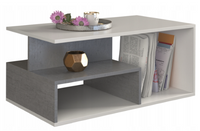 Duża Ława / Stolik Kawowy Do Salonu Beton + Biały 90 cm PRIM TS - 4 Kolory