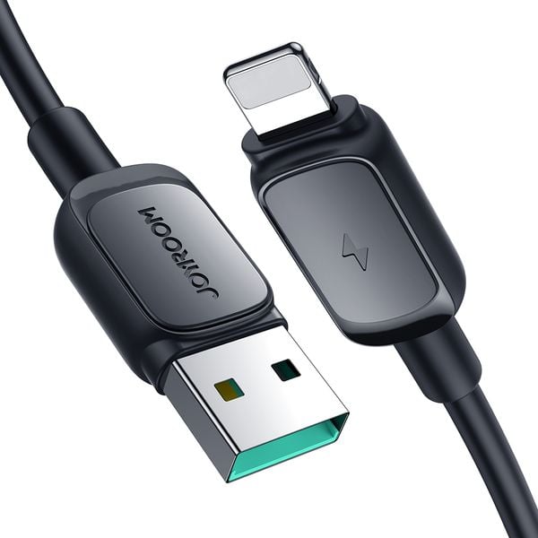 Kabel przewód do iPhone Lightning - USB 2.4A 1.2m czarny zdjęcie 1