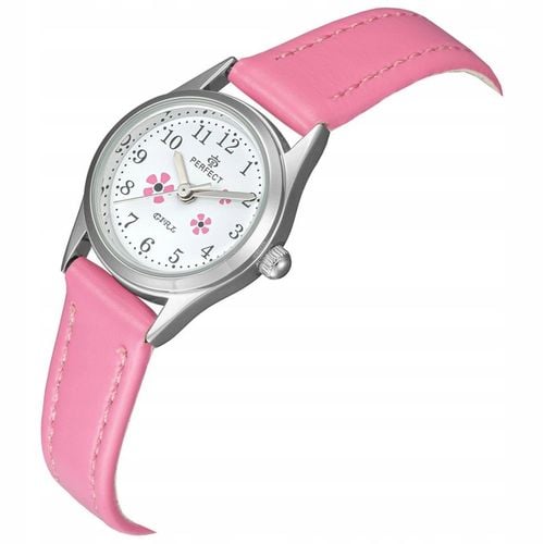 Delikatny ZEGAREK PERFECT dla dziewczynki kwiatuszki girls KOLOROWE PASKI na Arena.pl