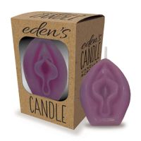 eden's candle   vanilla scented vagina   eggplant