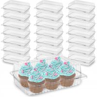 Pojemniki PET przeźroczyste na ciasto 50szt ALI40