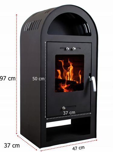 POLSKI PIEC - KOZA KOMINEK NEGRO WOLNOSTOJĄCY STALOWY 7,5 kW ATEST+ CZUJNIK na Arena.pl