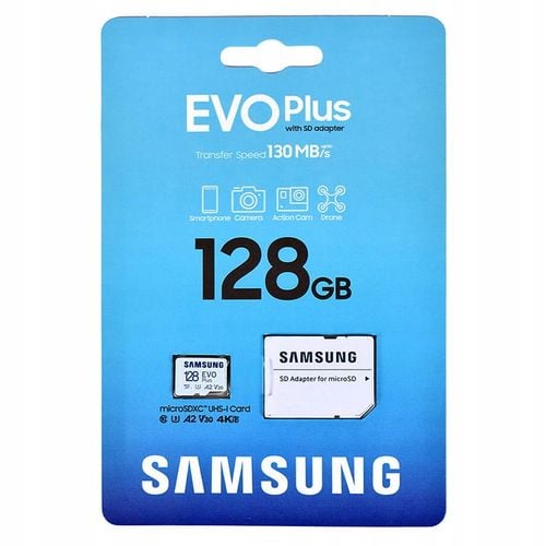 Karta microSD Samsung 128GB microSDXC EVO Plus 130MB/s (2021) na Arena.pl