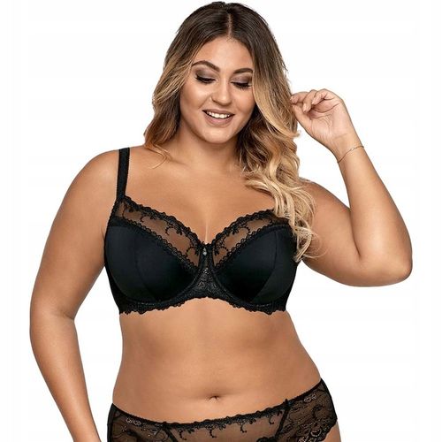 AVA stanik biustonosz półusztywniany wygodny AV-1030 SEMI-SOFT czarny 100G na Arena.pl