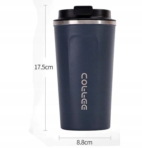 Kubek COFFEE termiczny termos kawę szczelny 510ML  C45_Granatowy na Arena.pl