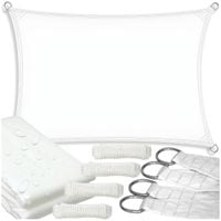 Żagiel markiza daszek przeciwsłoneczny na taras balkon UV słońce biały 4x3m