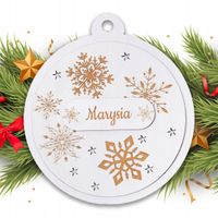 BOMBKA Z IMIENIEM GRAWEROWANA PREZENT NA ŚWIĘTA MIKOŁAJ SZKOŁA PRZEDSZKOLE