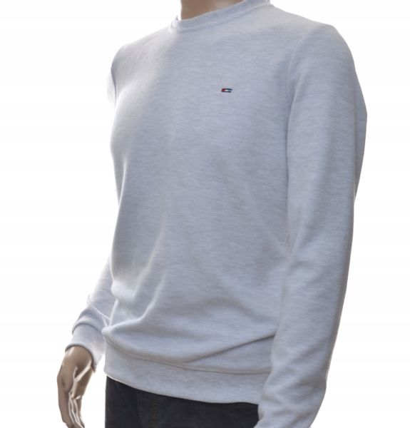 Męska bluza dresowa bez kaptura basic XL szara zdjęcie 3