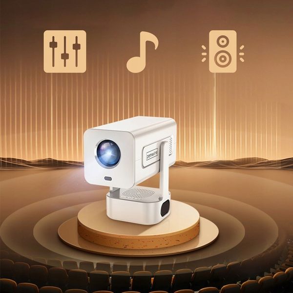 Mini Projektor Przenośny Rzutnik Android 13 WiFi 360 Full HD 4K do zdjęcie 11