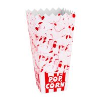 pudełko kartonik na popcorn 7x22x10.5cm duży 1.7l 100szt.