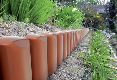 Palisada ogrodowa obrzeże trawnikowe Border 5m Płotek Brąz na Arena.pl