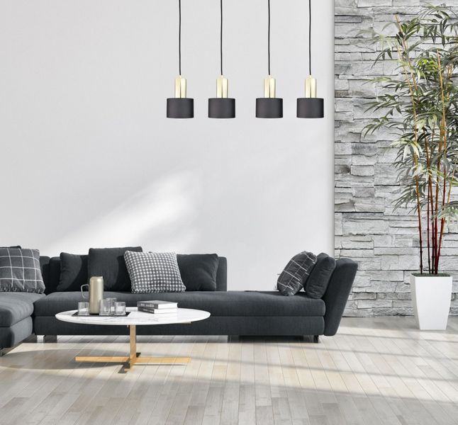 Lampa wisząca 4xE27 LUCE BLACK GOLD zdjęcie 2
