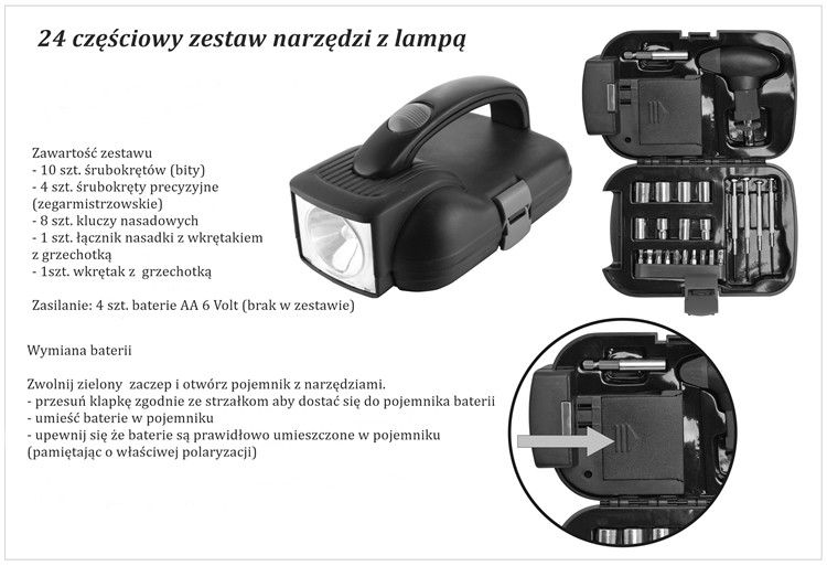 Zestaw narzędzi naprawczy 24in1 multitool PH 204A zdjęcie 3