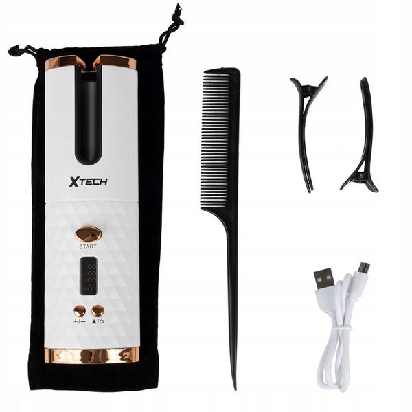 LOKÓWKA DO WŁOSÓW AUTOMATYCZNA CERAMICZNA LCD CURL BIAŁA XTECH zdjęcie 13