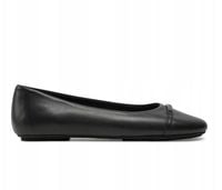 Calvin Klein Baleriny Ballerina W/M Bar Lth HW0HW02145 Czarny r40