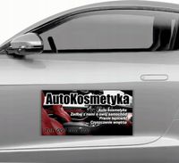 MAGNES na samochód auto MATA MAGNETYCZNA REKLAMA 30x60 CM AUTOKOSMETYKA