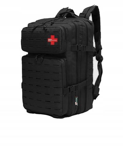 PLECAK WOJSKOWY TAKTYCZNY 45L LASER CUT CZARNY MOLLE MILITARNY TURYSTYCZNY na Arena.pl