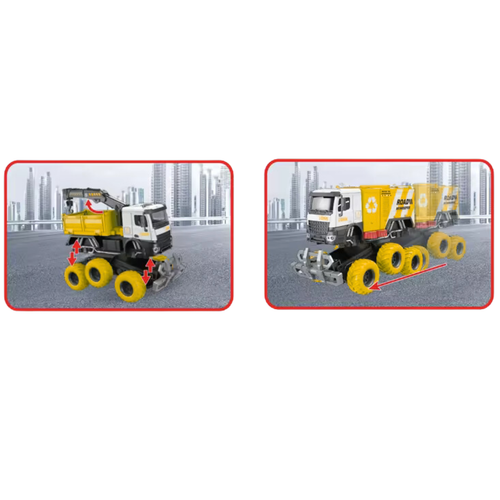 Pojazd Budowalny Wywrotka Ciężarówka Wielofunkcyjna 6 -Kołowiec Ruchomy Hak na Arena.pl