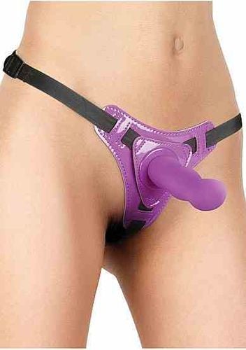 Strap-On Z Uprzężą Ouch Delight 15Cm Fioletowy na Arena.pl