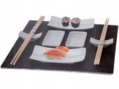 Zestaw do Sushi robienia serwowania Pałeczki Mata bambusowa Kamień Naczynia