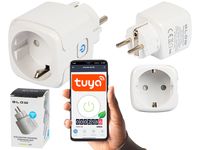 Inteligentne gniazdko sterowane WiFi TUYA V3 białe opakowanie