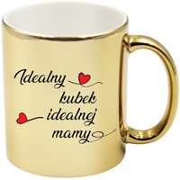 KUBEK ZŁOTY PREMIUM Z NADRUKIEM DLA MAMY PREZENT DZIEŃ MATKI